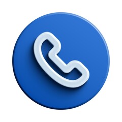 Phone Call 3D Icon. Old Telephone 3D Icon. Call End Icon. 3d illustration, vector.  - 129