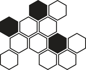 abstract geometric honeycomb pattern vector illustration.