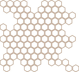 abstract geometric honeycomb pattern vector illustration.