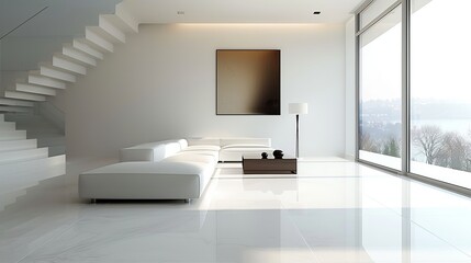 Visualize a minimalist living space, where simplicity and functionality merge through DIY enhancements