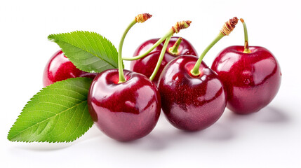 Cherries with Leaves