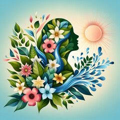 Women's Day 8th March 2024, Women's Unity in Nature's Embrace