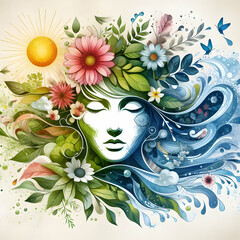 Women's Day 8th March 2024, Women's Unity in Nature's Embrace