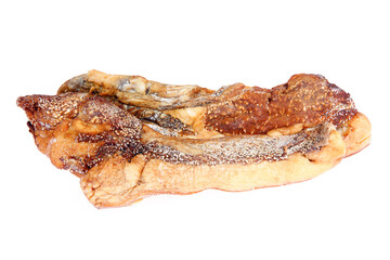 Preserved meat on a white background