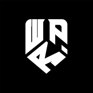 WRP letter logo design on black background. WRP creative initials letter logo concept. WRP letter design.
