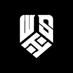 WIS letter logo design on black background. WIS creative initials letter logo concept. WIS letter design.
 - obrazy, fototapety, plakaty