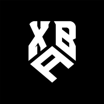XAB letter logo design on black background. XAB creative initials letter logo concept. XAB letter design.
