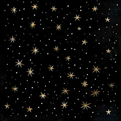 Glimmering Stars Scatter Across the Celestial Sphere, Generative AI