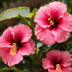 pink hibiscus flower photo