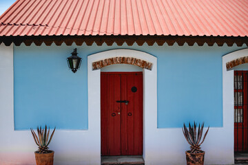 El Triunfo town La Paz , Baja California Sur, Mexico, one of the best preserved 19th and 20th...