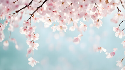 pastel-hued-backdrop-cherry-blossom-petals-cascading-satin-ribbon-unfurling-in-mid-air-embodying