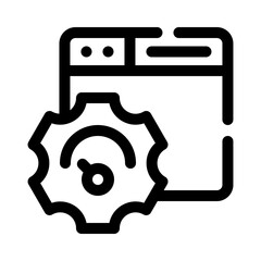 web optimization line icon