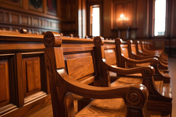 Jury Box, Law, Legal, Lawyer, Judge, Court Room
