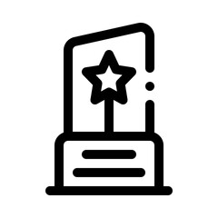 trophy line icon