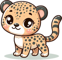 baby Cheetah cartoon