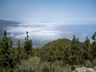 Blick aus den Bergen