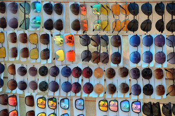 Colorful Sunglasses on sale at the city market