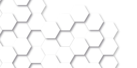 	
Abstract background with hexagon, modern abstract vector polygonal pattern. Futuristic abstract honeycomb technology white background. Luxury white hexagon pattern.