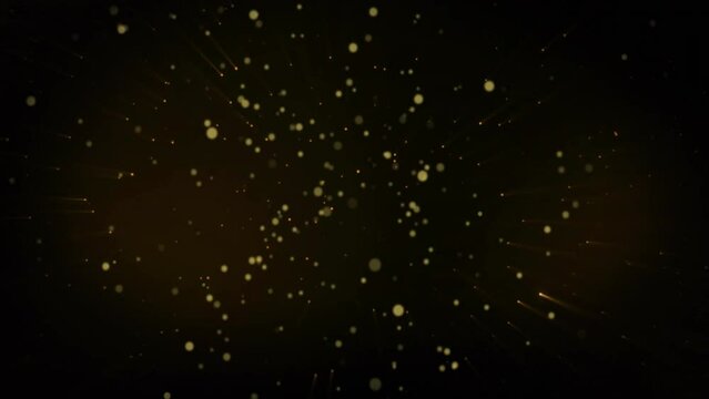 Animation of spots moving on black background