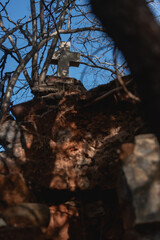 Details of Chinese Graveyard cemetery located in El triunfo Mexican mining town. here were buried those people who died due to natural death, illnesses or accidents in mining