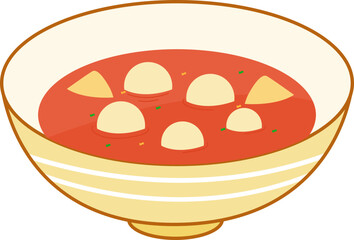 Meatball bakso seblak indonesian food