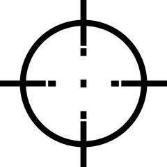 Fototapeta premium Aim Target Icon. Scope Cross