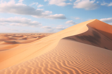 Fototapeta na wymiar Dunes in the Sahara Desert.