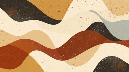 Obraz premium Neo Memphis style abstract background with a contemporary and rustic look with a mix of multicolor, khaki and taupe