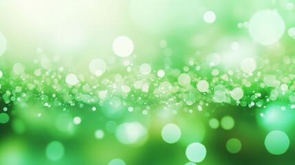 Abstract light green background image with soft bokeh. Generative AI