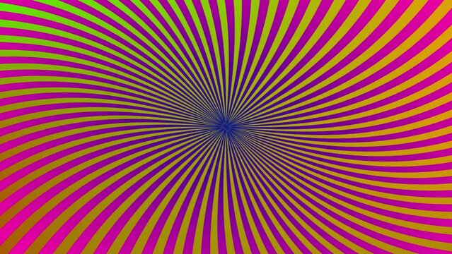 Abstract pop art retro orange color graphic design animation. Black background 4k video. 