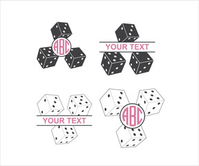 bunco monogram, Bunco Svg File, Bunco Vector, Bunco Queen, Bunco Dice, Bunco Design, Bunco Dice Game, Dice Svg, Bunco t shirt design