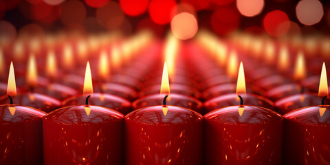 Red flameless candle fairy lights,  Candle candlestick holder memorial  candle .