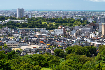 卯辰山から眺める金沢市街