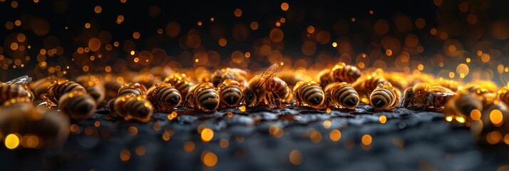 Bee hive and apiary. Bees make honey. Beekeeper. Bees are busy doing their own thing, don't disturb them. Bees doing bee business close-up. Bee background