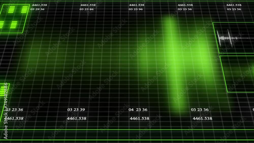 Poster audio colorful equalizer. abstract background for use with music videos. visual graphic animation of