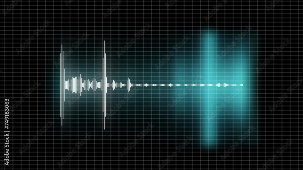 Poster audio colorful equalizer. abstract background for use with music videos. visual graphic animation of