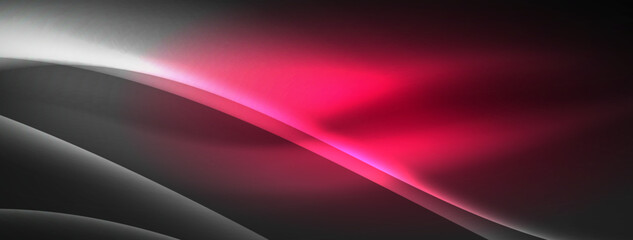 Lines and waves with neon light effect background for wallpaper, business card, cover, poster, banner, brochure, header, website