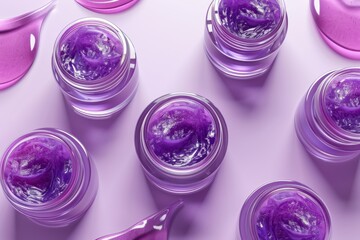 Beauty Face Skin care maintenance Aloe Vera. Natural organic Skincare products: Arctic cloudberry oil lotion, moisture Hydrotherapy gel, luxury skincare serum, blank cream tube Fruit enzymes jar pot