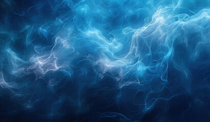 Abstract blue wavy textured background. Created with Ai - obrazy, fototapety, plakaty