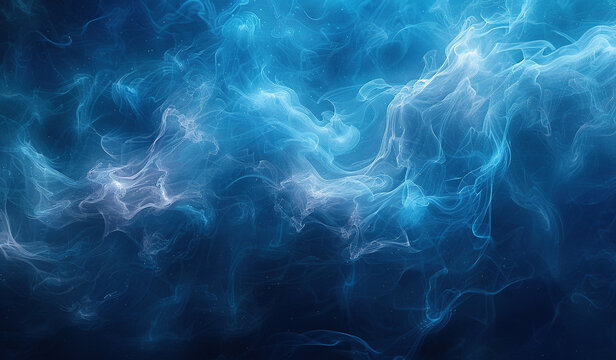 Abstract blue wavy textured background. Created with Ai