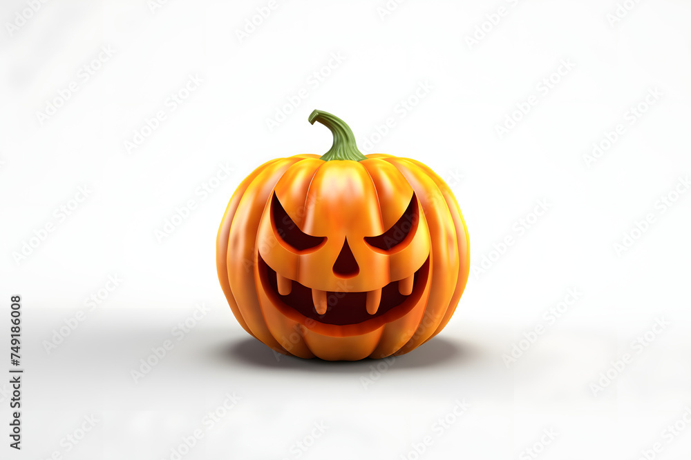 Sticker 3d pumpkin halloween elements cartoon