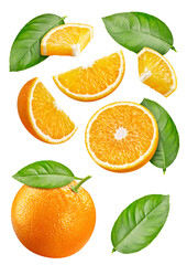 Orange isolated on white background