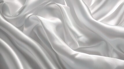 White gray satin texture that is white silver fabric silk background with beautiful soft blur pattern natural - obrazy, fototapety, plakaty
