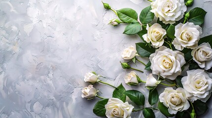 White roses wallpaper background