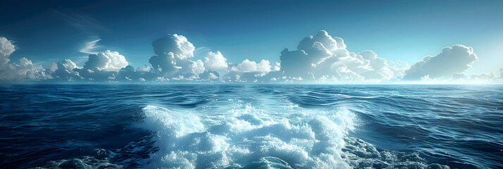 Wave from Speed Boat on Blue Sea and Clouds,
Chaos at the Door A Mysterious Entryway to Adventure 