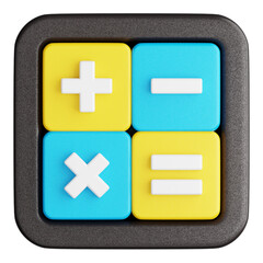 Obraz premium General UI 3D Icon, Calculator
