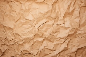 Fototapeta premium Brown crumpled paper background