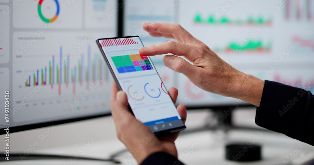 Aufkleber predictive business kpi data technology dashboard