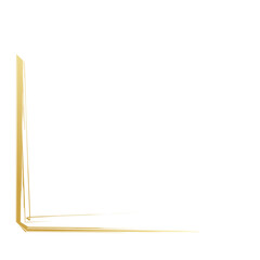Obraz premium Aesthetic golden corner 