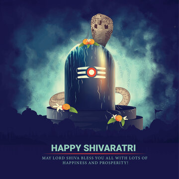 Hindu Festival  Maha Shivratri Typography In Hindi Text writing maha shivratri,Har Har Mahadev.